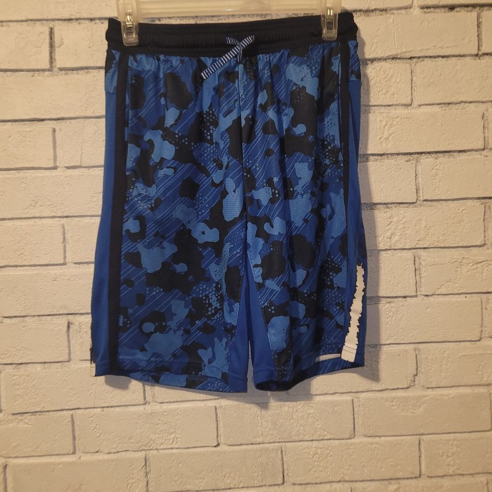 Boy's Russell Athletic Blue Camo Athletic Shorts Xxl 18
